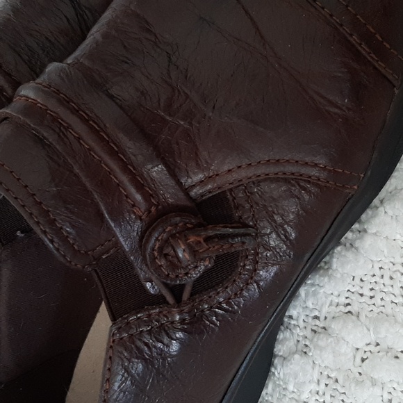 2/$50 CLARKS Shoes - Leather Upper - Padded Lining - Cushioned Insole - Sz 9M - Picture 6 of 11